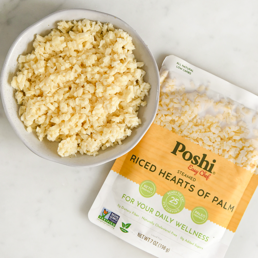 Riced Hearts of Palm | Easy Chef - 10 Pack (7 OZ/Pouch)