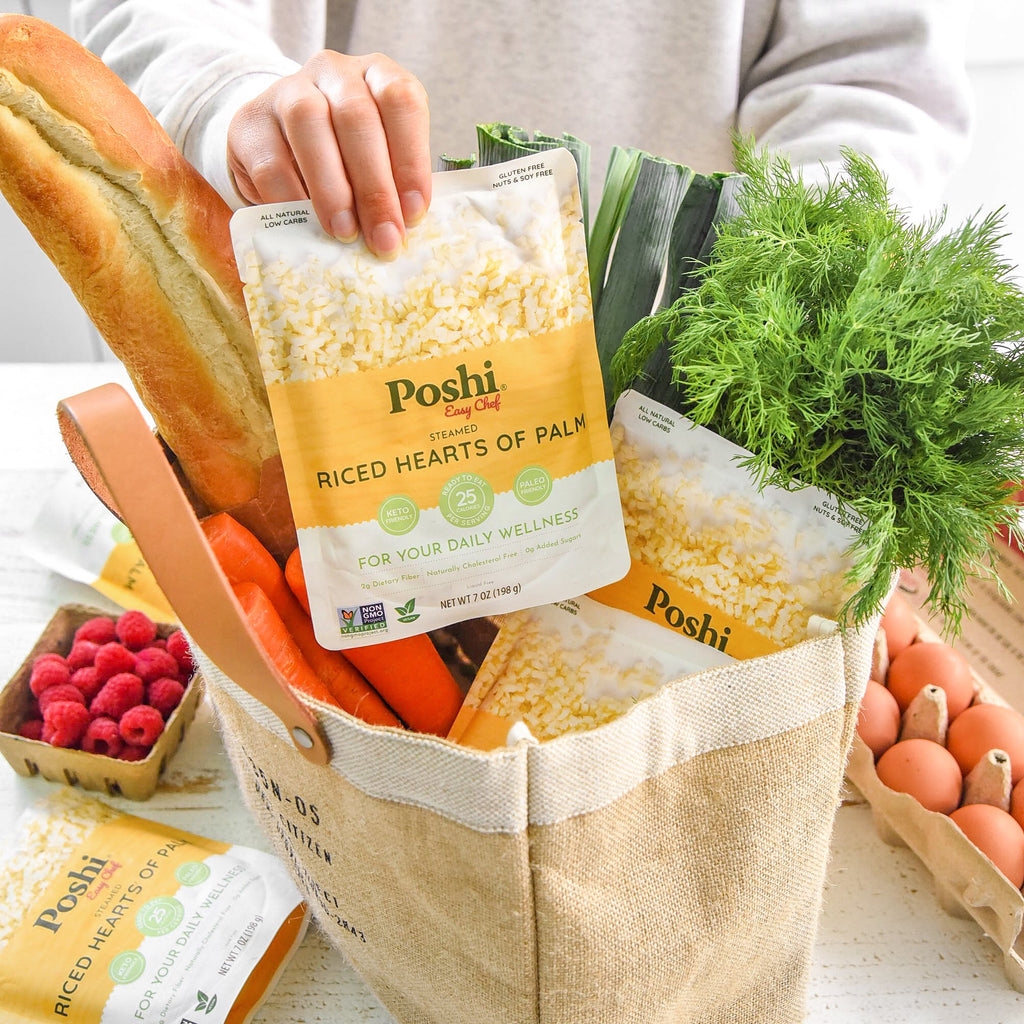 Riced Hearts of Palm | Easy Chef - 10 Pack (7 OZ/Pouch)