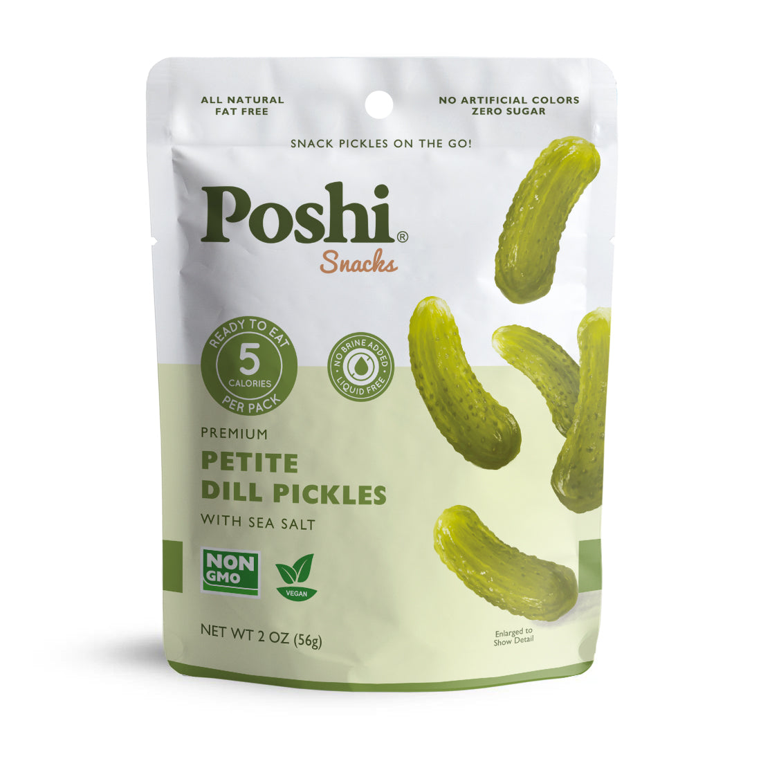 Petite Dill Pickles - 10 Snack Packs (2 OZ/Pouch)