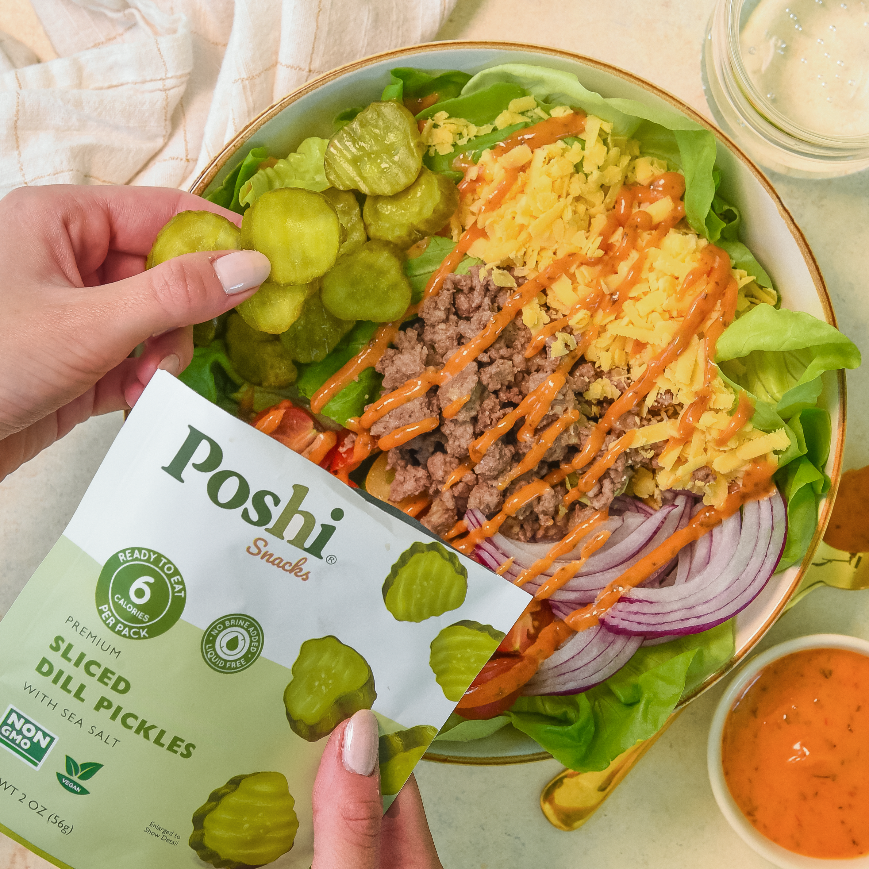 Sliced Dill Pickles - 10 Snack Packs (2 OZ/Pouch)