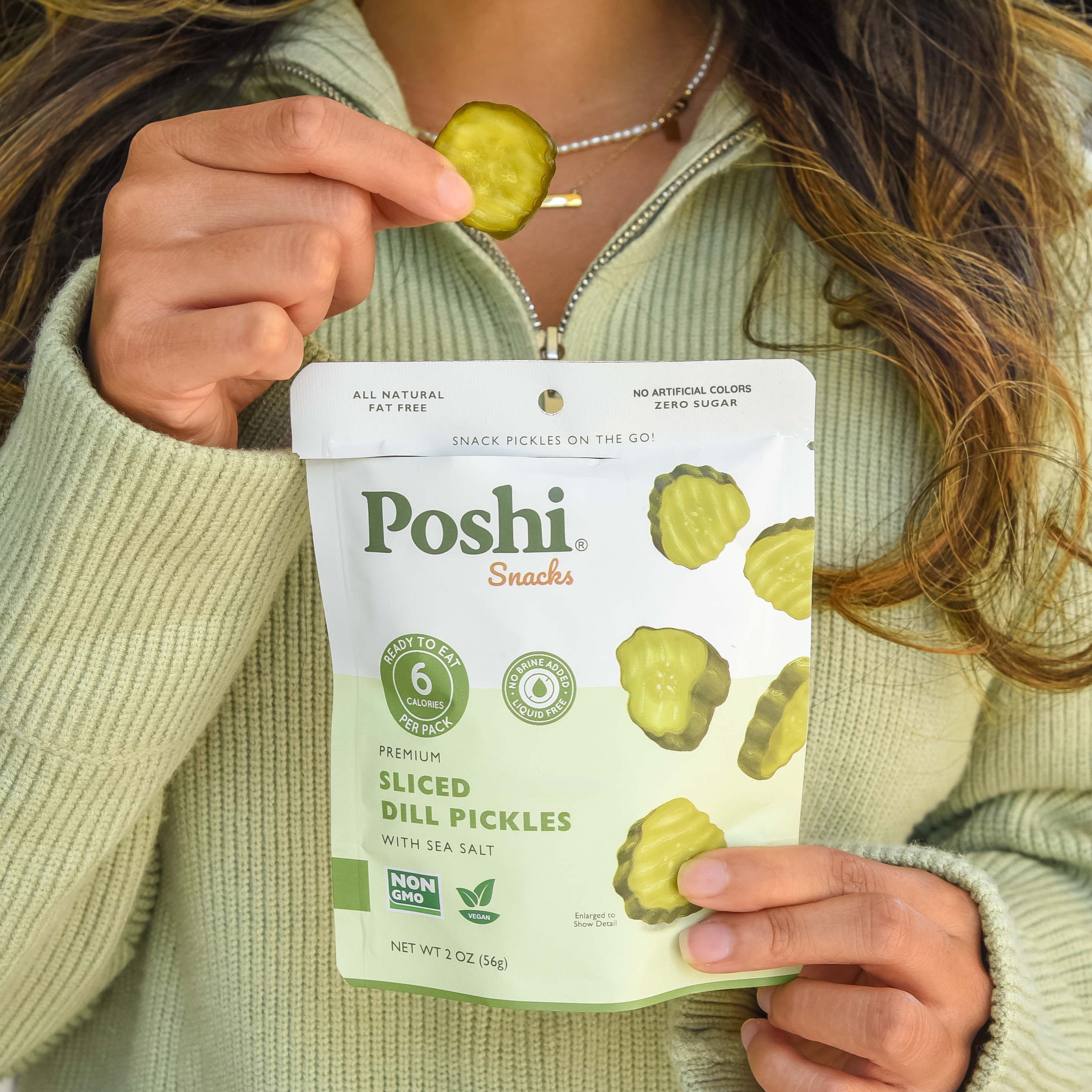 Sliced Dill Pickles - 10 Snack Packs (2 OZ/Pouch)